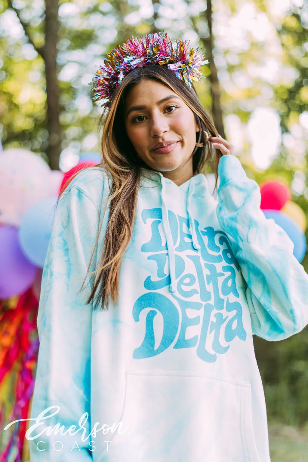 Delta Delta Delta Funky Easy Breeze Hoodie