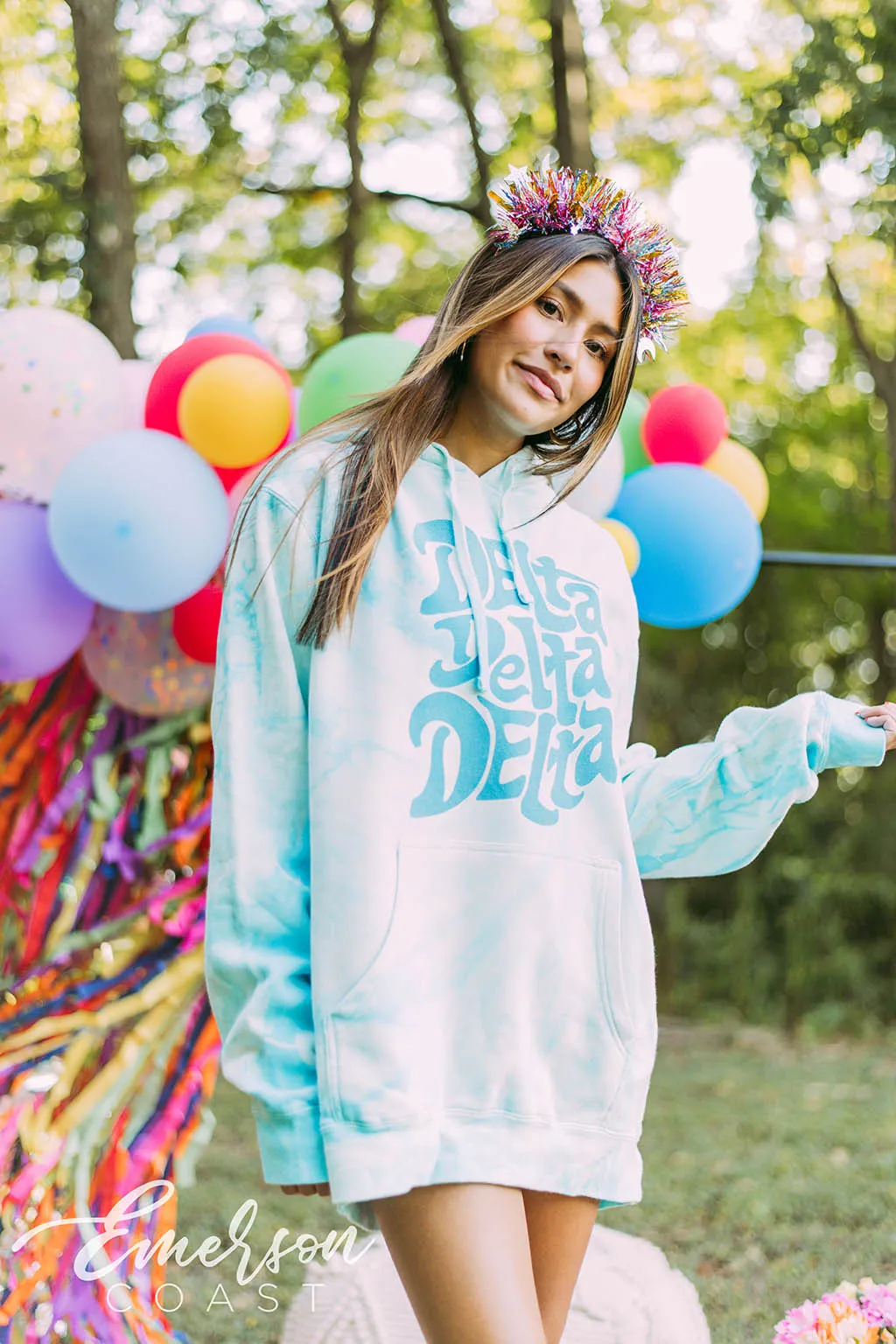 Delta Delta Delta Funky Easy Breeze Hoodie