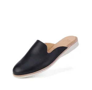 Derby Mule Black Tumble