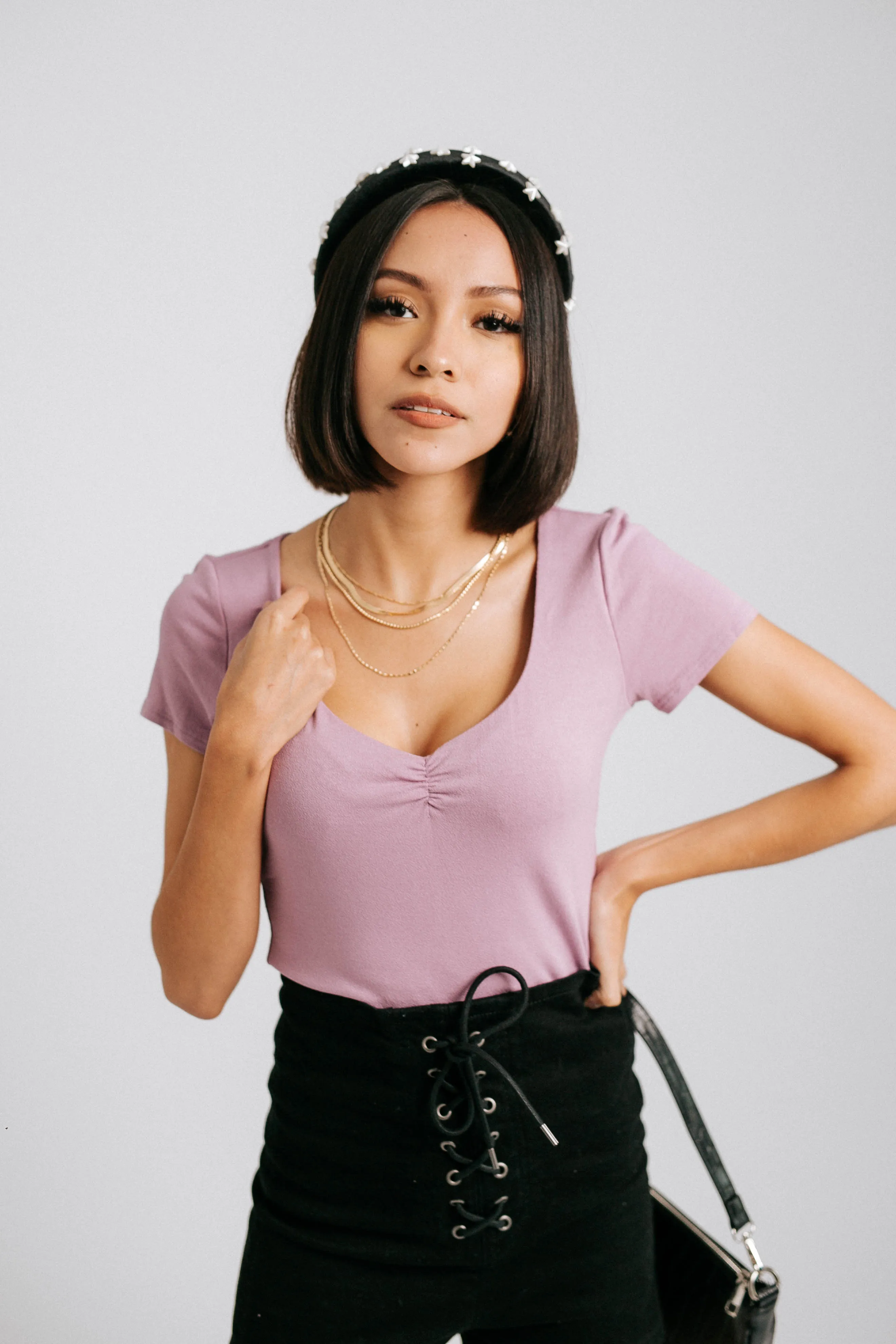 Easy Baby Bodysuit// Lavender