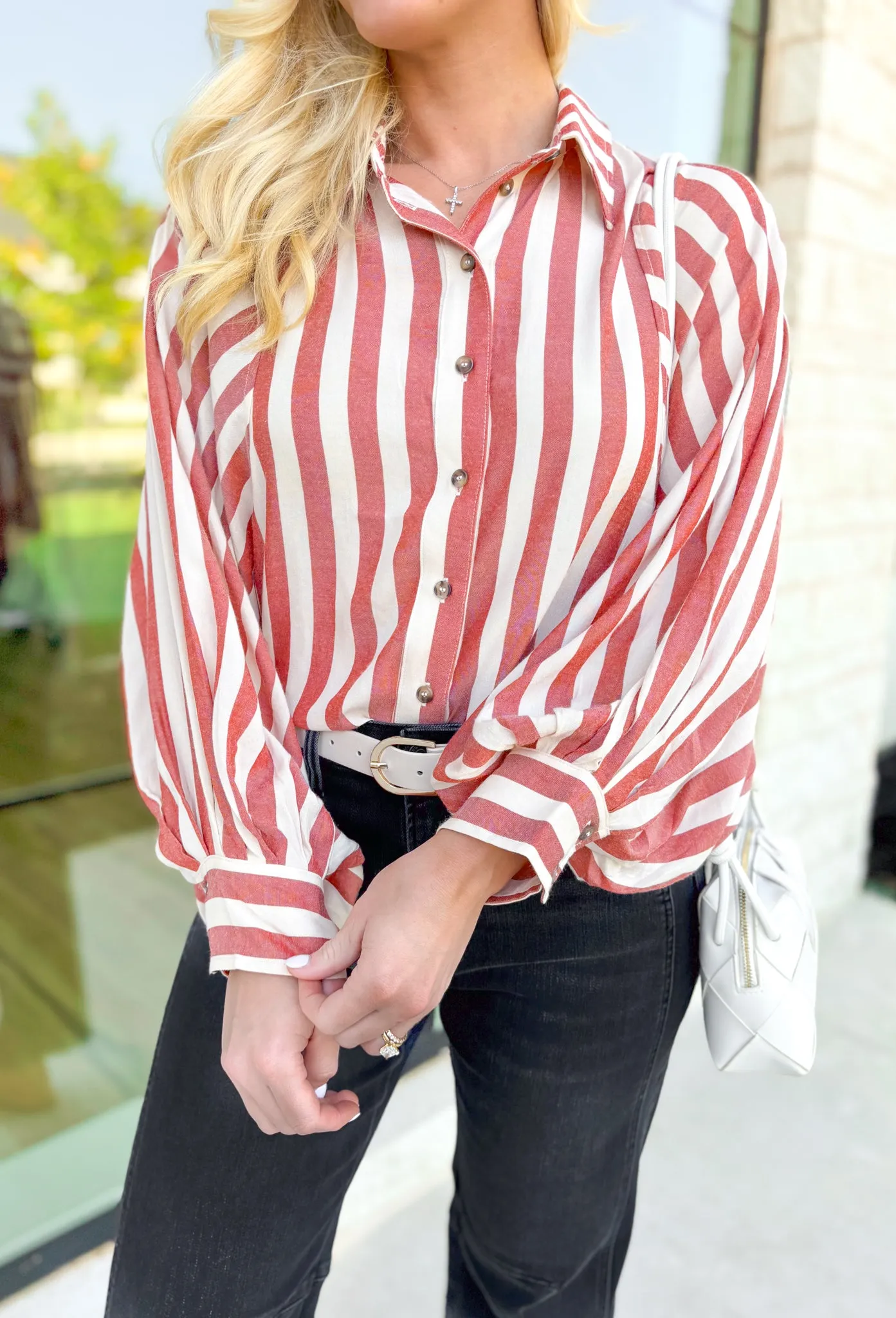 Easy Does It Button Up Top