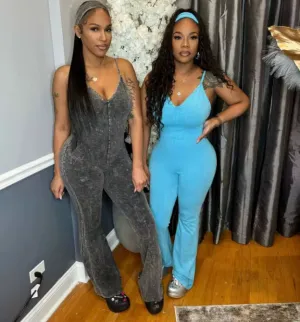 Easy Does It Denim Jumpsuit
