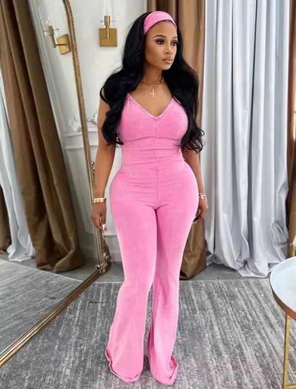 Easy Does It Denim Jumpsuit