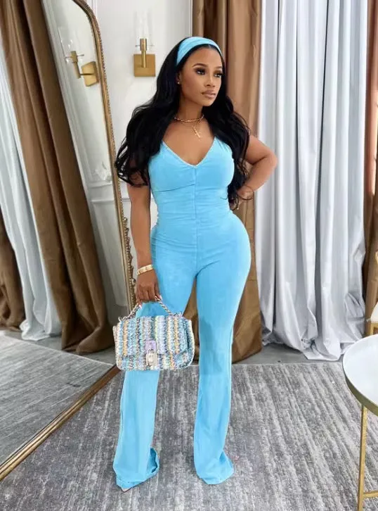 Easy Does It Denim Jumpsuit