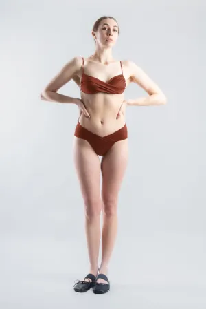 Easy Mid Swim Brief - Burnt Ochre (PO)