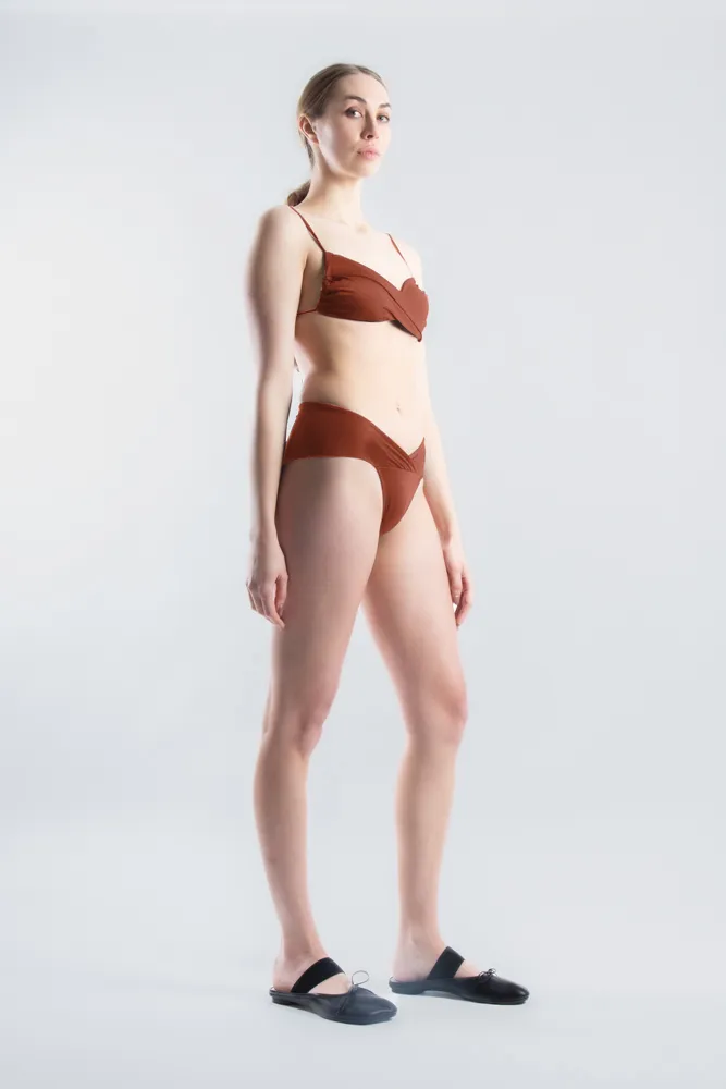 Easy Mid Swim Brief - Burnt Ochre (PO)