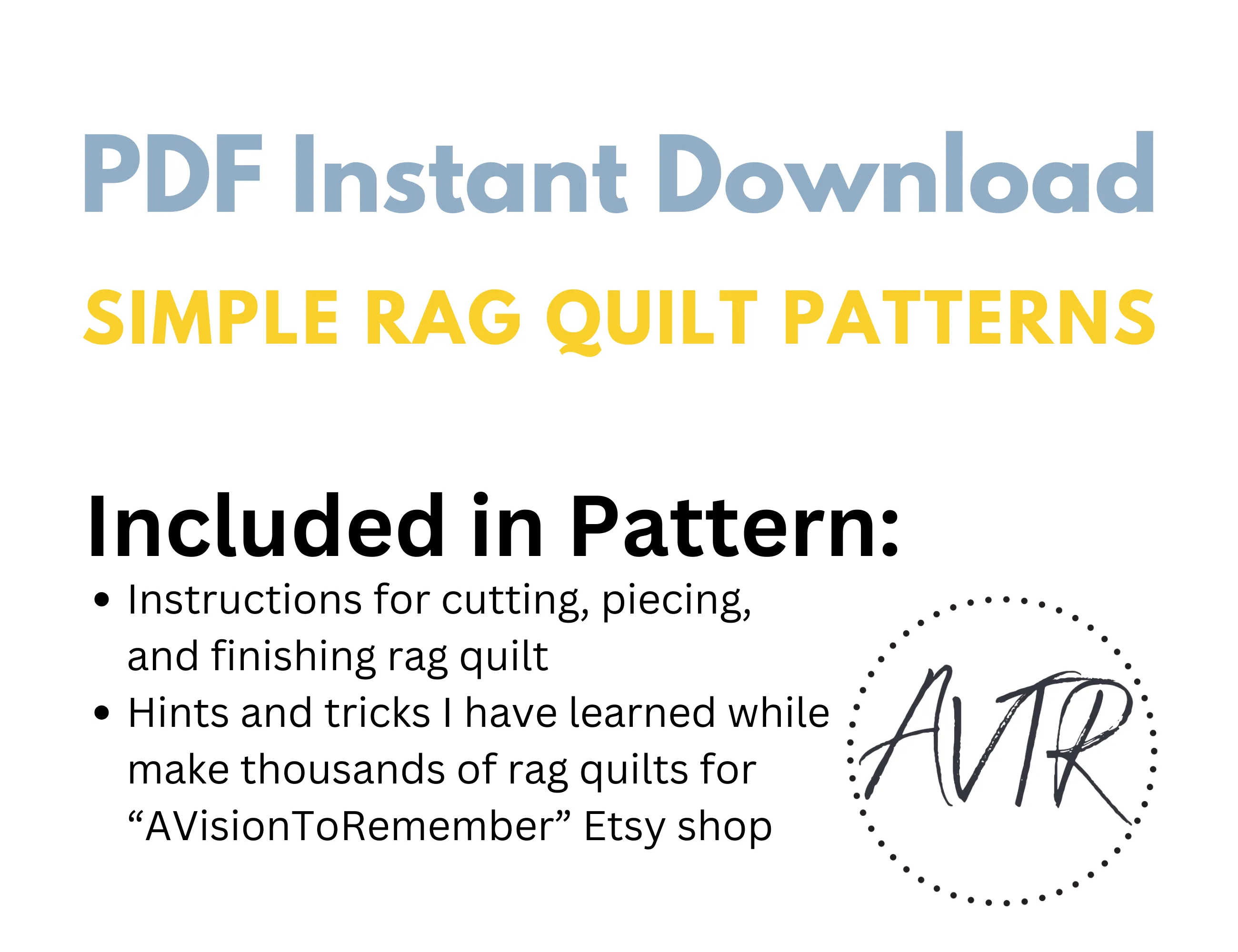 Easy Peasy Baby Rag Quilt Pattern