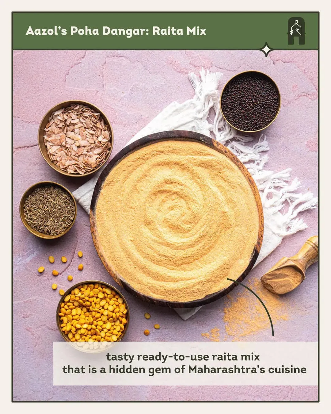 Easy Raita Mix: Poha Dangar - 250g