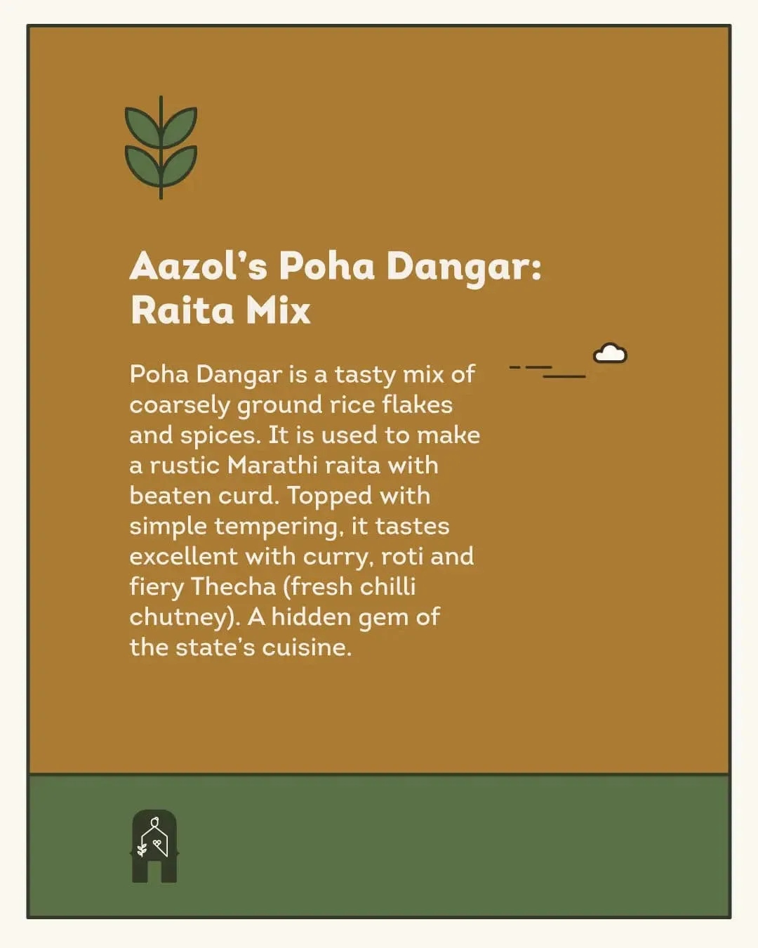 Easy Raita Mix: Poha Dangar - 250g