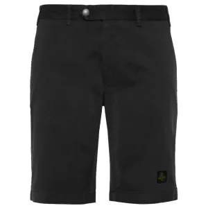 Elegant Beige Bermuda Shorts with Logo Patch