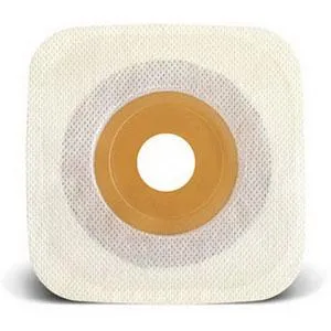 Esteem synergy® Stomahesive® Skin Barrier, 4" x 4" (10cm x 10cm) White, Pre-Cut Stoma Opening 1-1/8" (28mm) - Box of 10