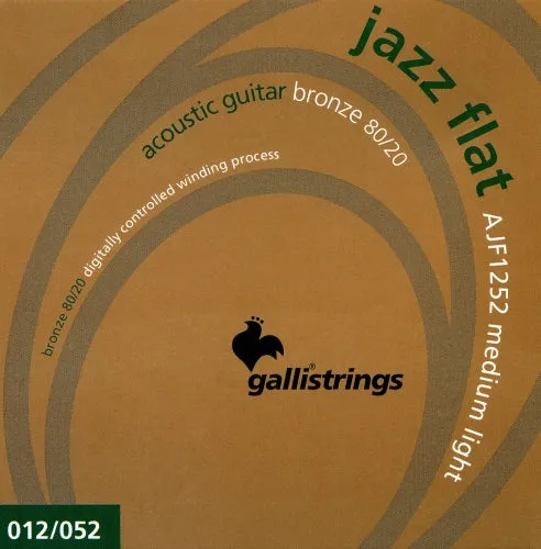 GALLI - muta ch. ac. - JAZZ FLAT - Tape wound - Medium Light .012-.052
