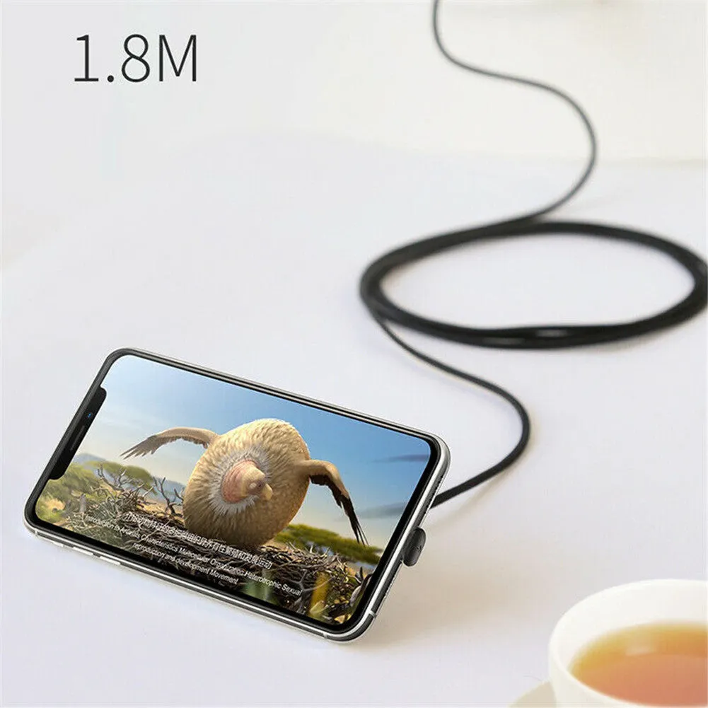 Gaming Charging Cable 180ø U Shape USB Fast Charger for iPhone with Suction Cup