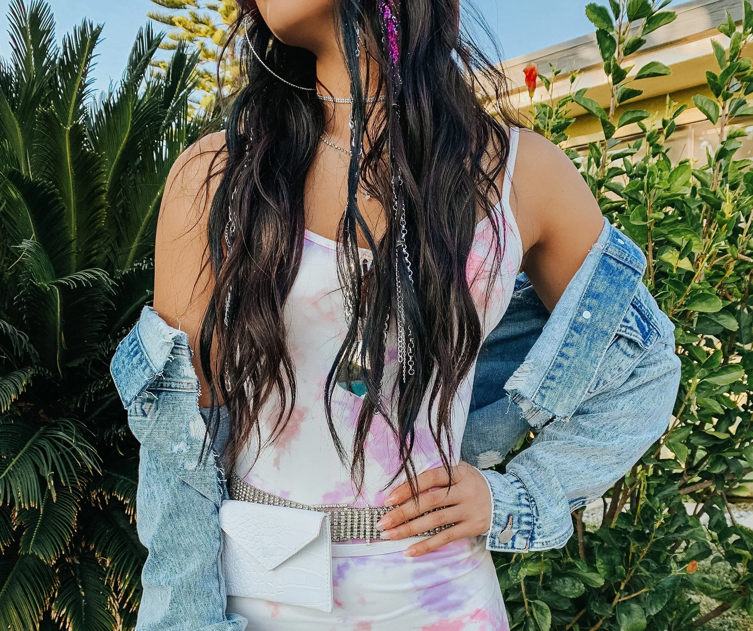 Groovy Gal Tie Charming Dye Mini Dress
