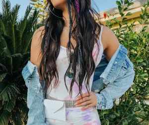 Groovy Gal Tie Charming Dye Mini Dress