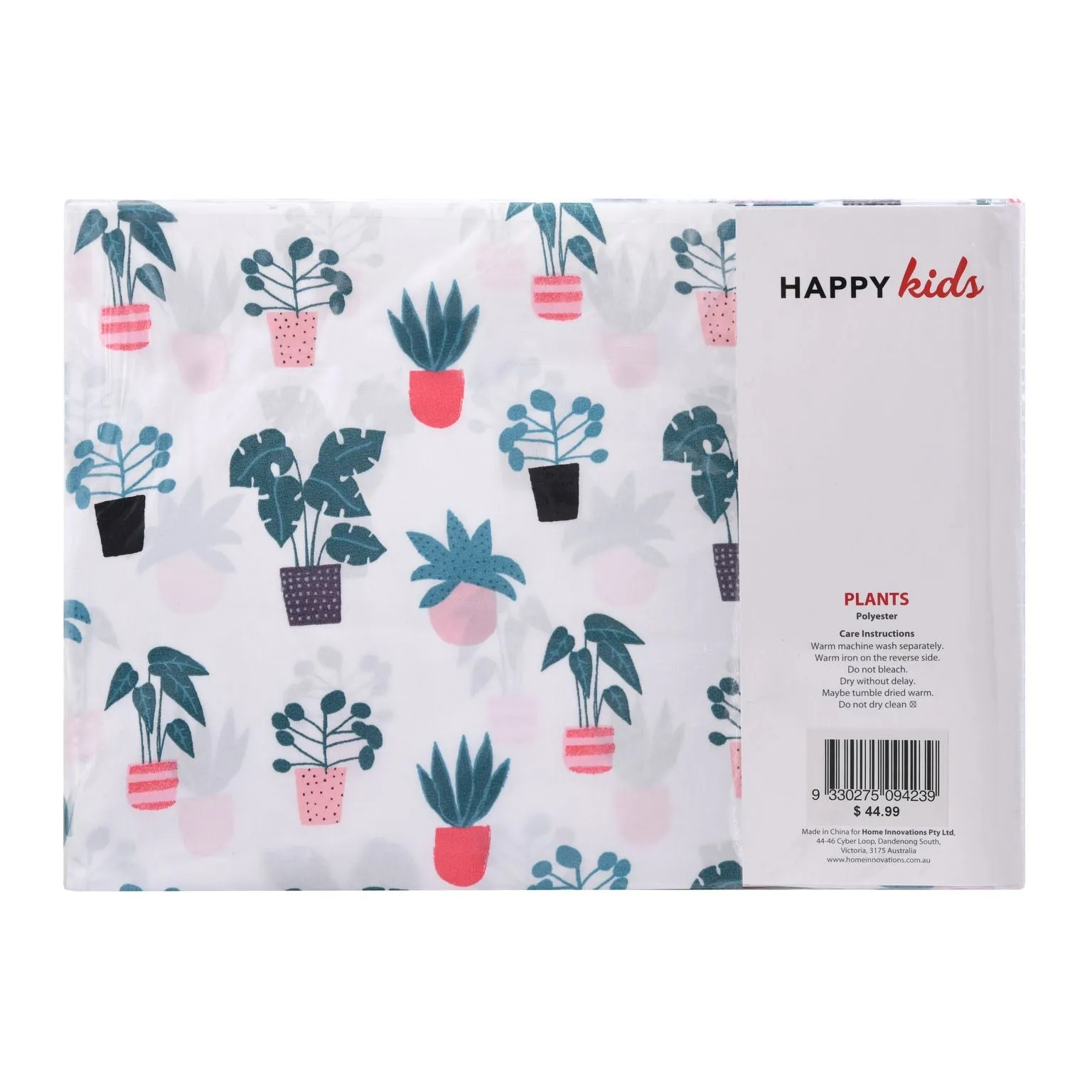 Happy Kids Plant Printed Microfibre Sheet Set