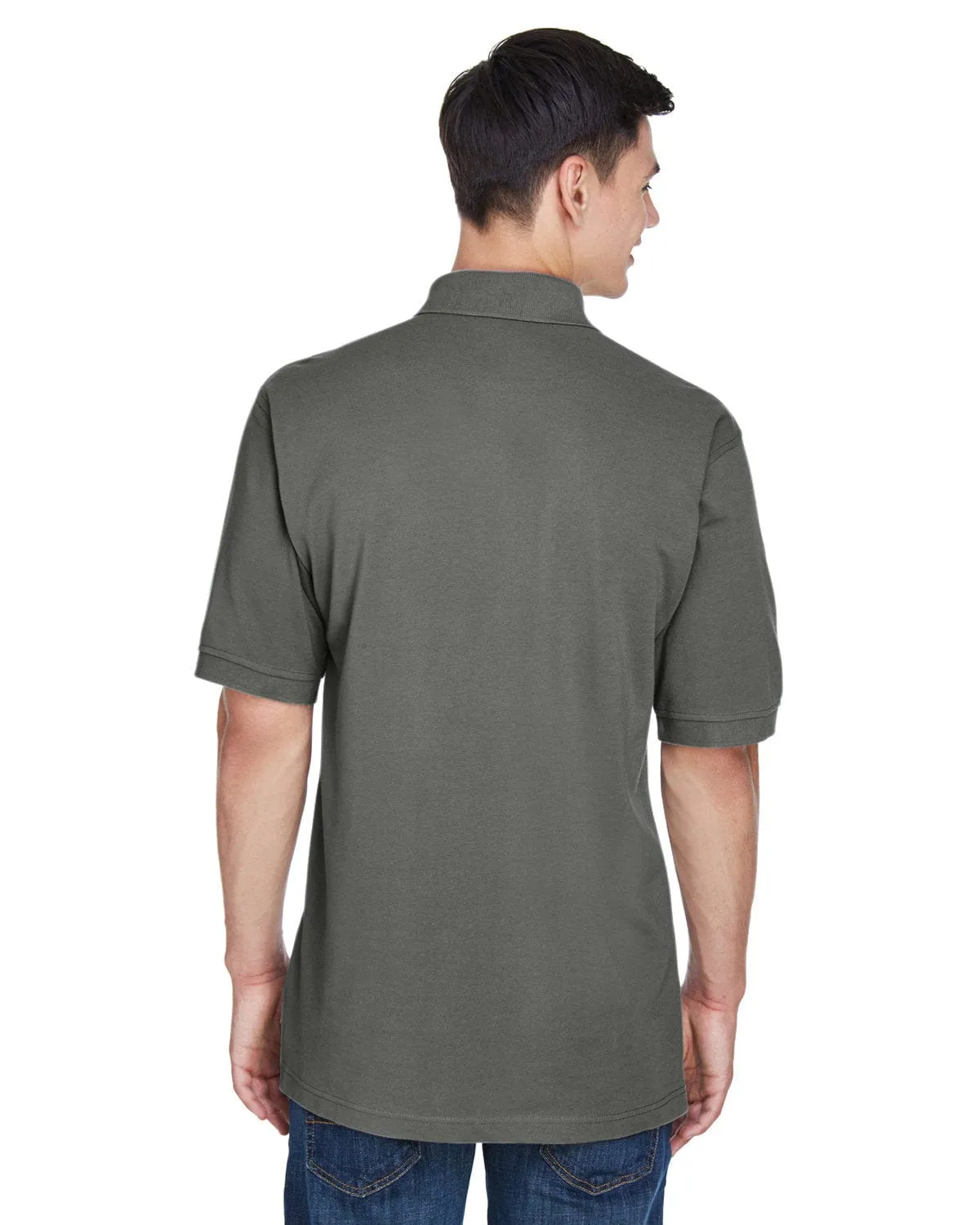 Harriton Easy Blend Polo Shirt | Charcoal