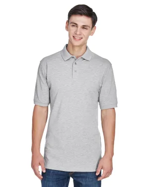 Harriton Easy Blend Polo Shirt | Grey Heather