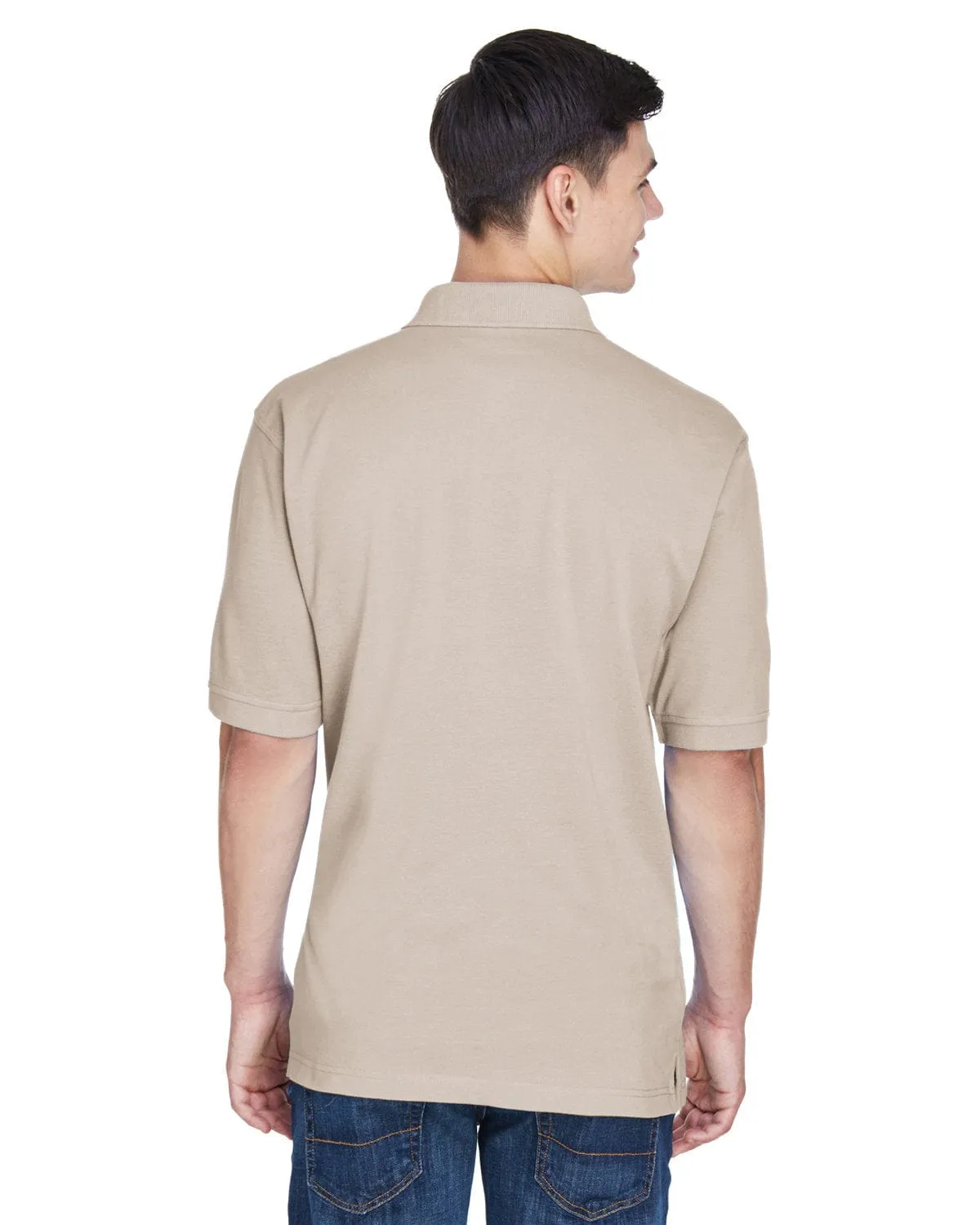 Harriton Easy Blend Polo Shirt | Stone