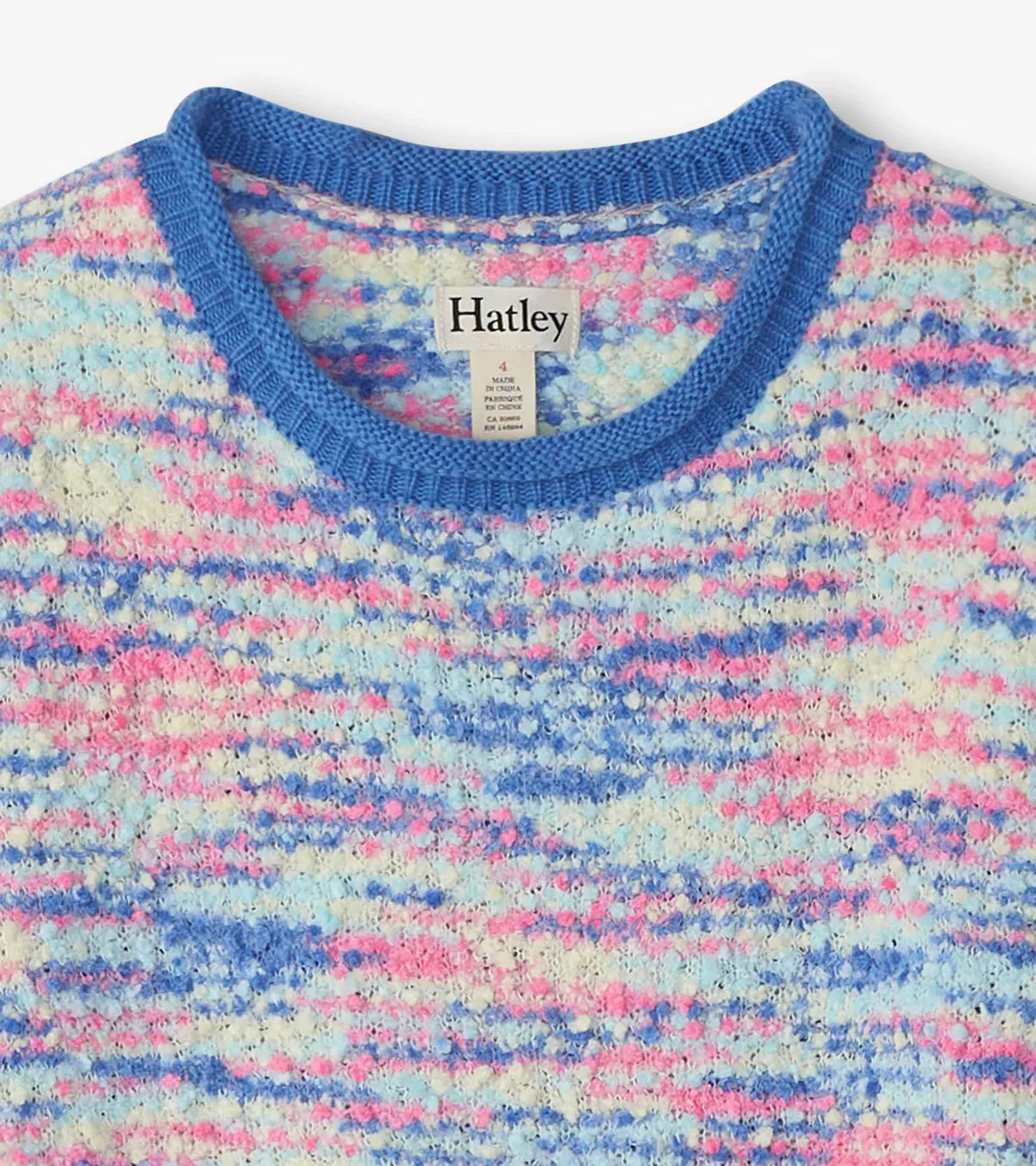 Hatley Girls Boucle Easy Sweater Dress - Blue