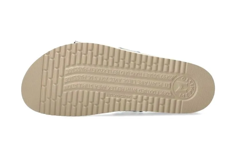 'Hester Twist' women's slide sandal - silver mix