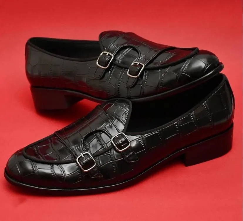 High Quality Croco Faux Leather Upper Material with Durable Sole Quality Shoes-Unique And Classy