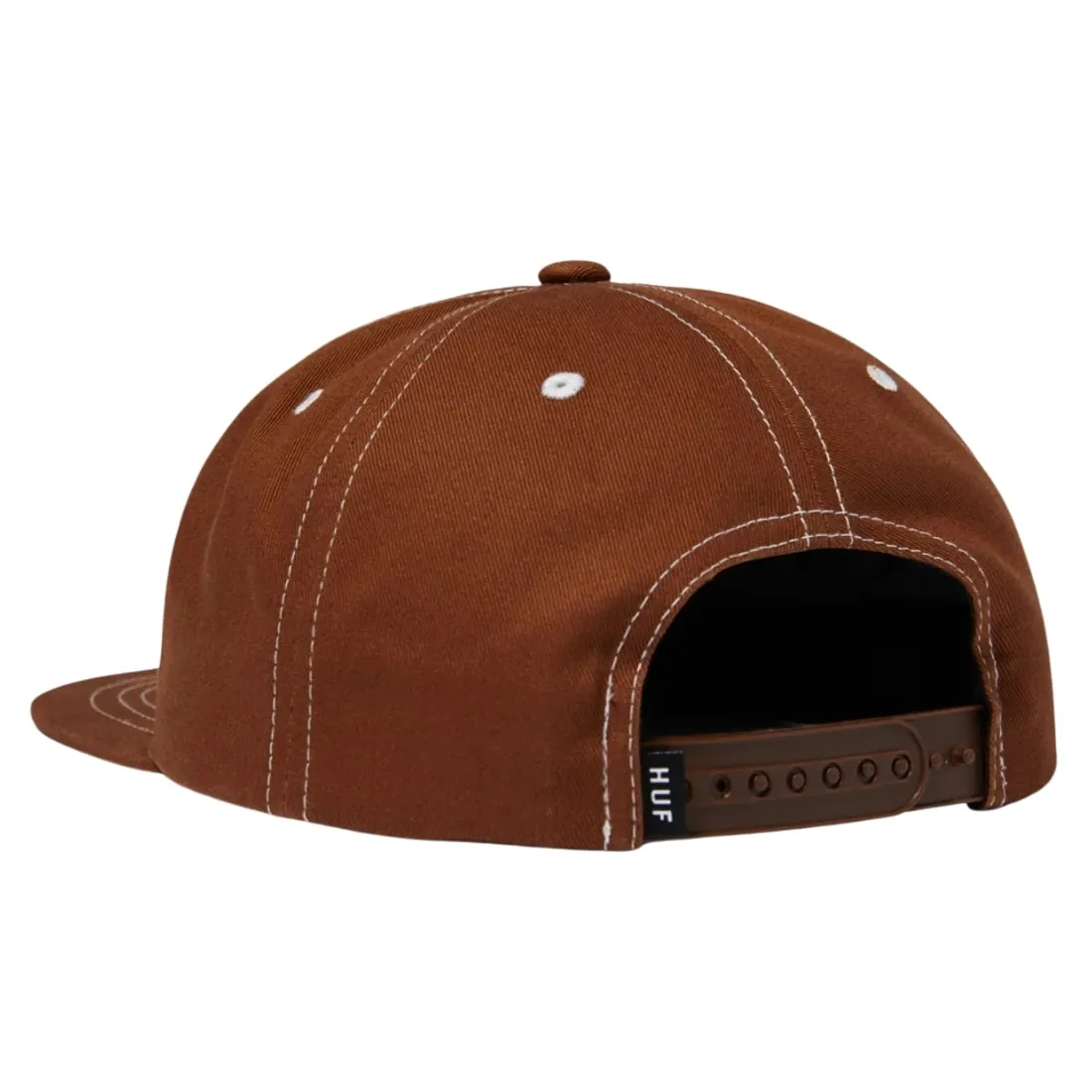 Huf Set TT Snapback - Light Brown/White