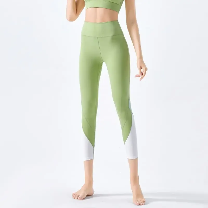 Kickstart High-Waist Contrast Panel Stretch Leggings