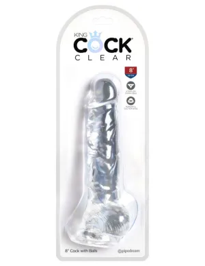 King  Clear 8"  With Balls