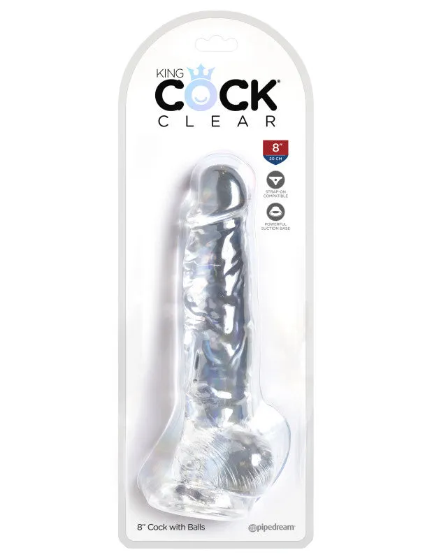 King  Clear 8"  With Balls