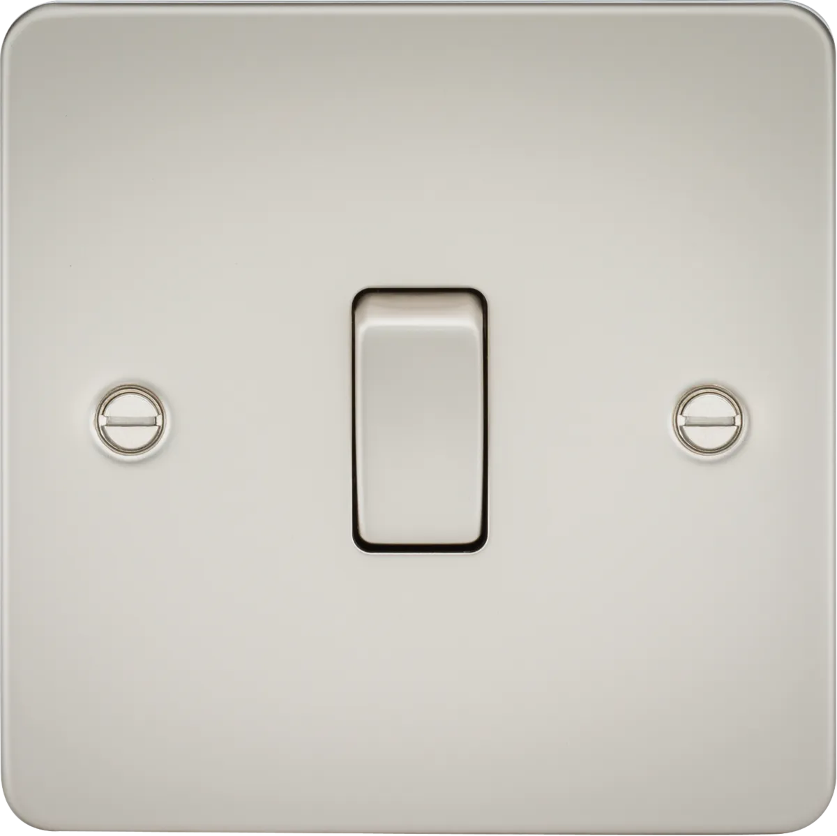 Knightsbridge FP2000PLx10 Flat Plate 10AX 1G 2 Way Switch - Pearl (10 Pack)