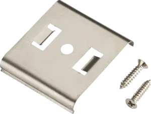 Knightsbridge LEDFCLIP Metal Mounting Clip comes with 2 x Screws for Flat LED Strip