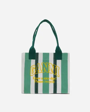 Large Easy Shopper Stripes - Juniper