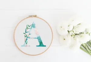 Letter A Cross Stitch Pattern #391