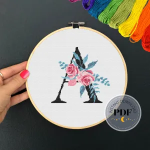 Letter A Cross Stitch Pattern #52