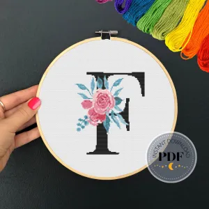 Letter F Cross Stitch Pattern #57