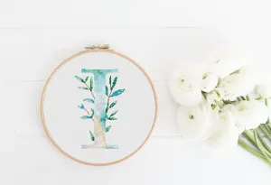 Letter I Cross Stitch Pattern #399