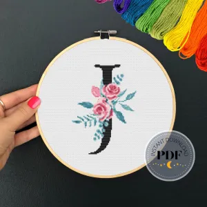Letter J  Cross Stitch Pattern #61