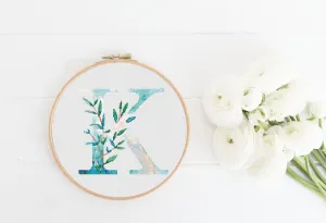 Letter K Cross Stitch Pattern #401