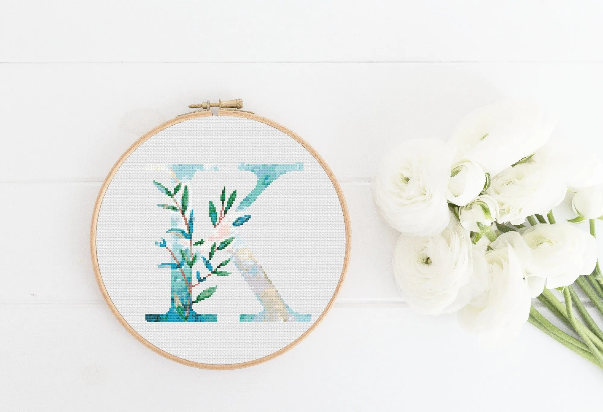 Letter K Cross Stitch Pattern #401