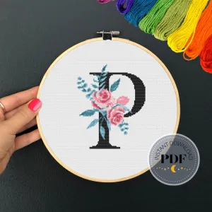 Letter P Cross Stitch Pattern #67