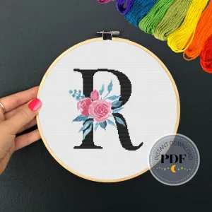 Letter R Cross Stitch Pattern #69