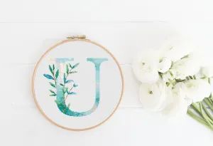 Letter U Cross Stitch Pattern #411