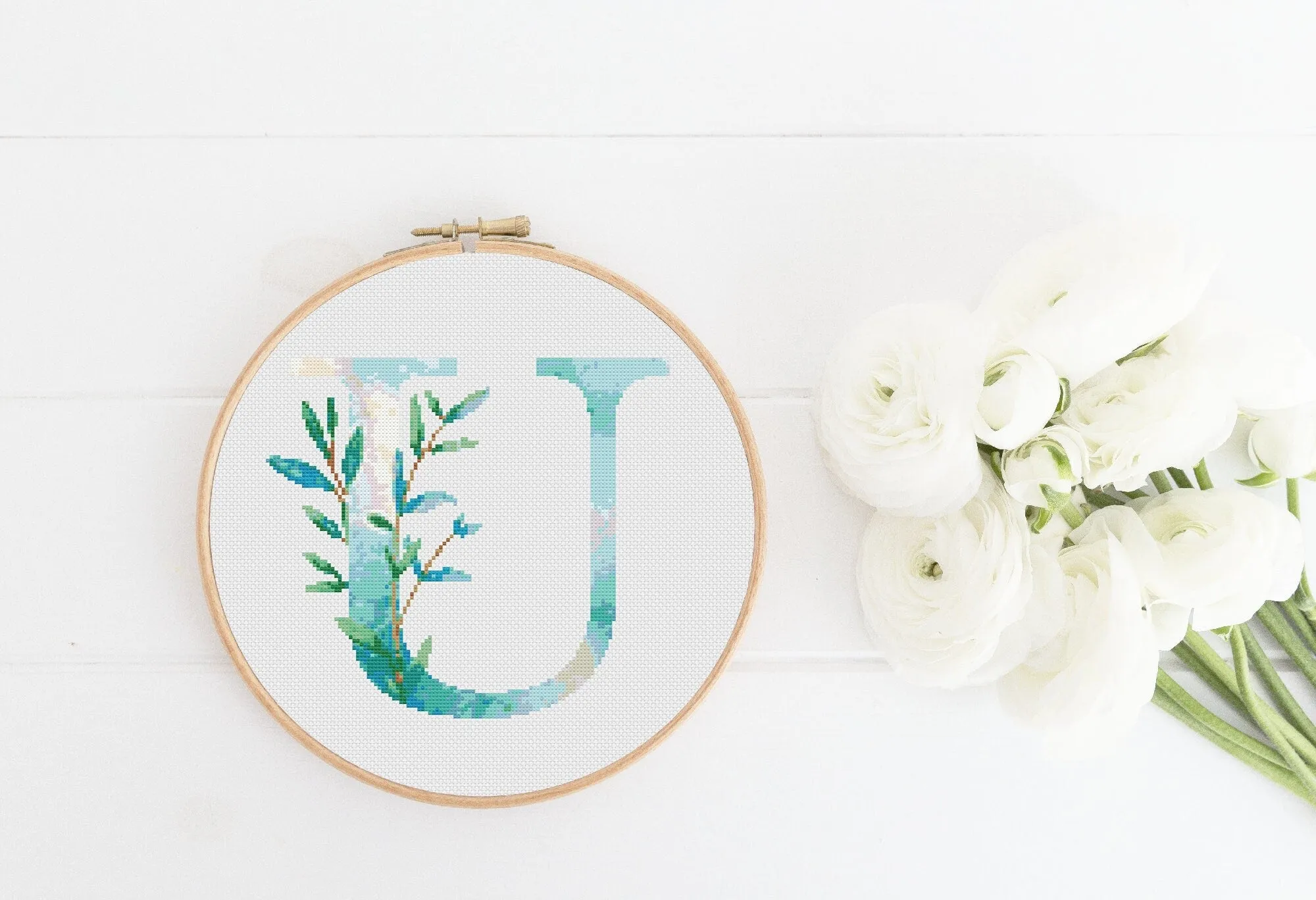 Letter U Cross Stitch Pattern #411