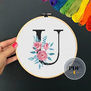 Letter U Cross Stitch Pattern #74