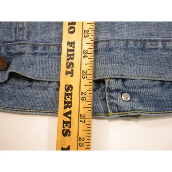 Levi's Jacket Mens L Blue Denim Jean Trucker Button Down Light Wash Vintage 90's