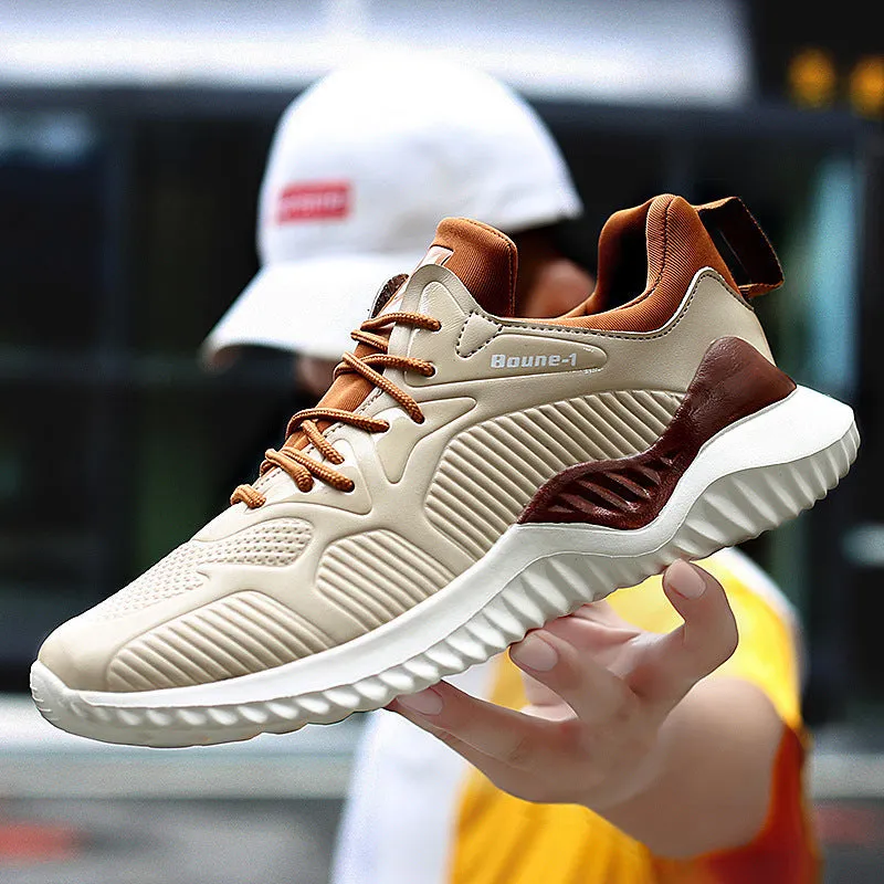 Lightweight Leather Sneakers Korean Style Trendy Student Coconut Shoes