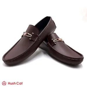 Men's Brown Executive Casual Mat Leather Shoes