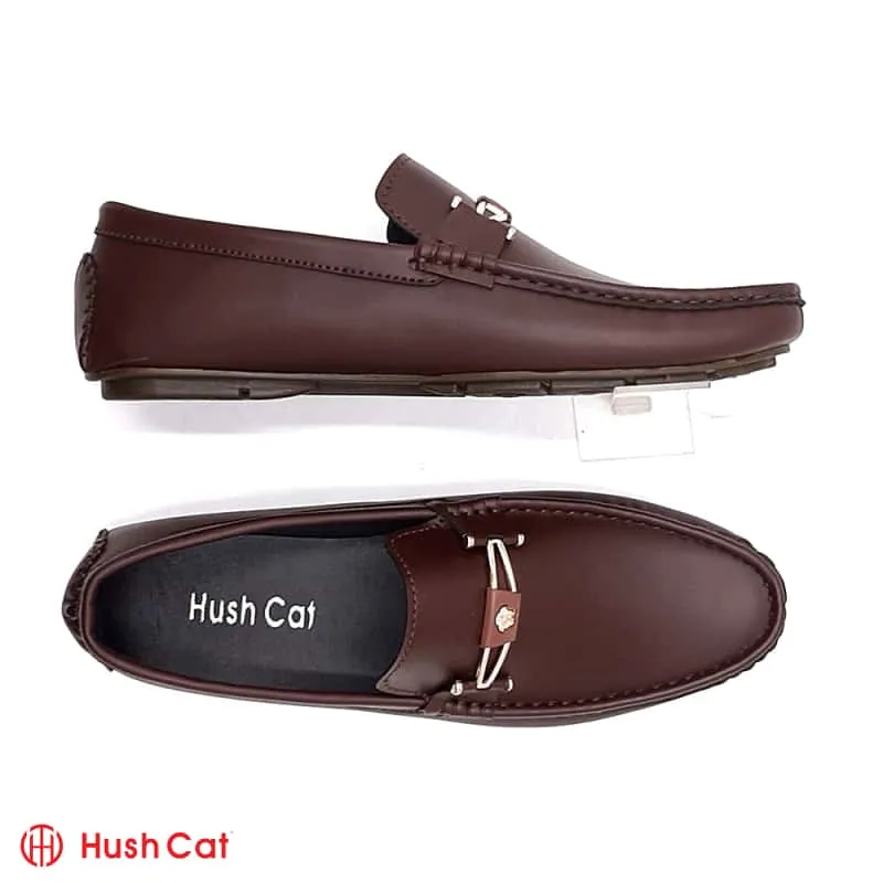 Men's Brown Executive Casual Mat Leather Shoes