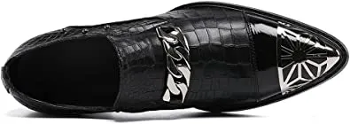 Men's Western Loafers Rivet Silver Hardware